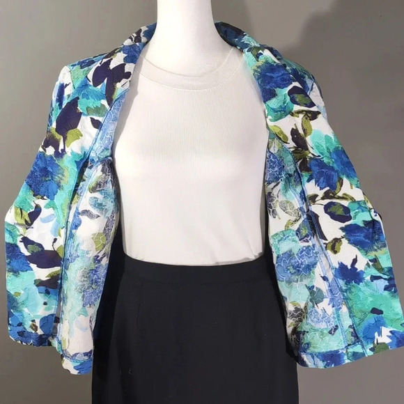 Dress Barn Multicolor Floral Blazer - Picture 5 of 8